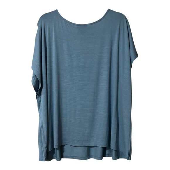 Torrid Womens Size 3X Knit Slub V-Neck Cinched Yoke Tee Shirt Top - Picture 3 of 4